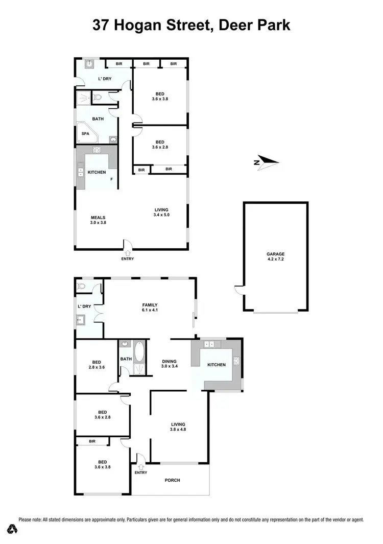 Floorplan of Homely house listing, 37 Hogan Street, Deer Park VIC 3023