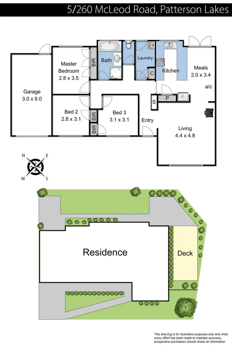 Floorplan of Homely unit listing, 5/260 McLeod Road, Patterson Lakes VIC 3197