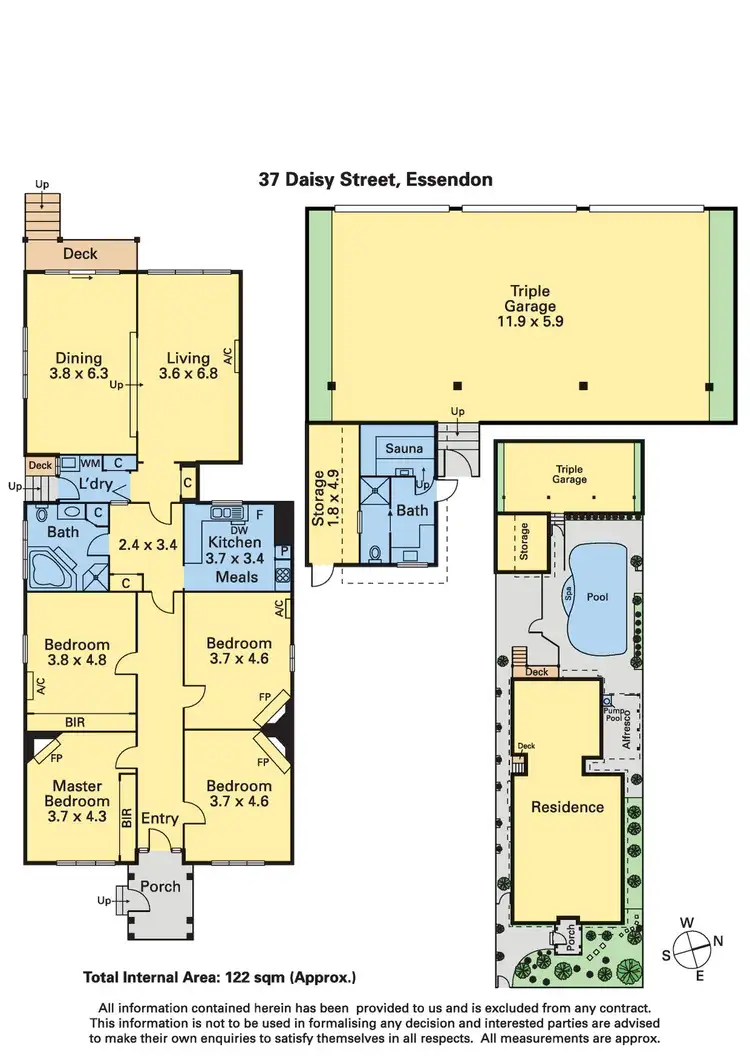 Floorplan of Homely house listing, 37 Daisy Street, Essendon VIC 3040