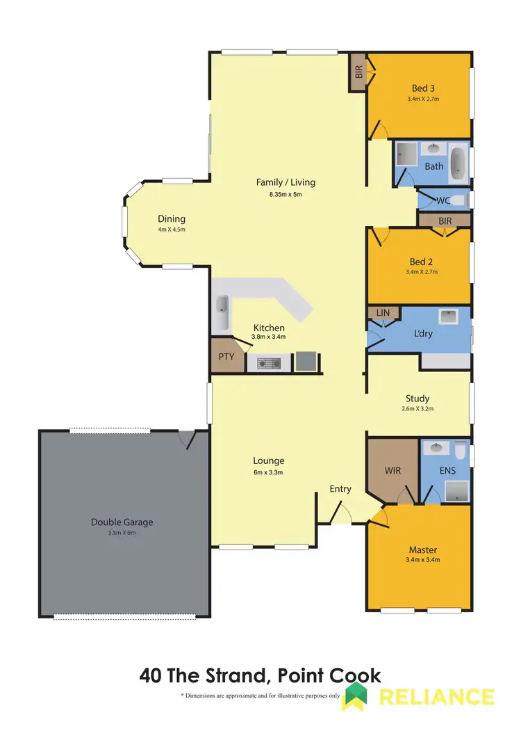 Floorplan of Homely house listing, 40 THE STRAND, Point Cook VIC 3030