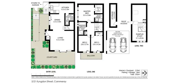 Floorplan of Homely townhouse listing, 5/21 Kyngdon Street, Cammeray NSW 2062