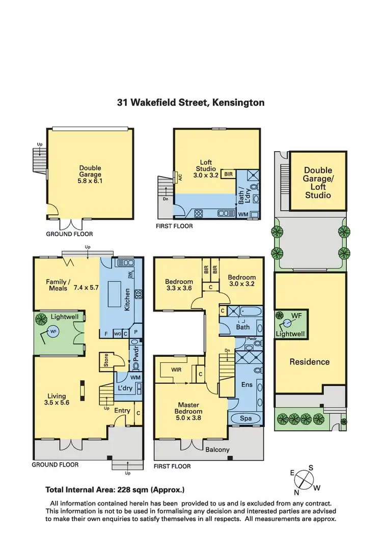 Floorplan of Homely townhouse listing, 31 Wakefield Street, Kensington VIC 3031