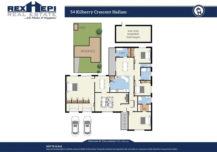 Floorplan of Homely house listing, 54 Kilberry Crescent, Hallam VIC 3803