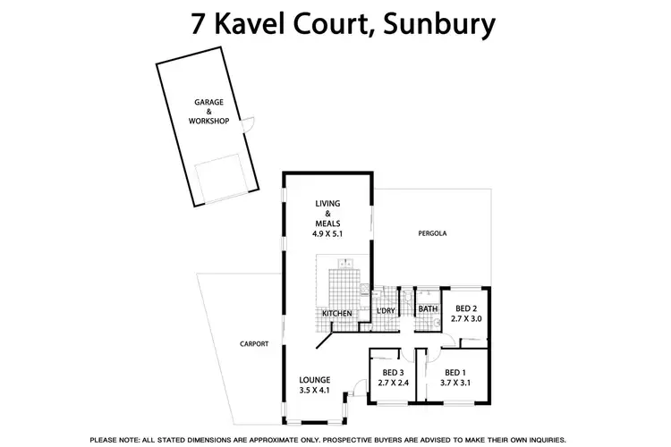 Floorplan of Homely house listing, 7 Kavel Court, Sunbury VIC 3429
