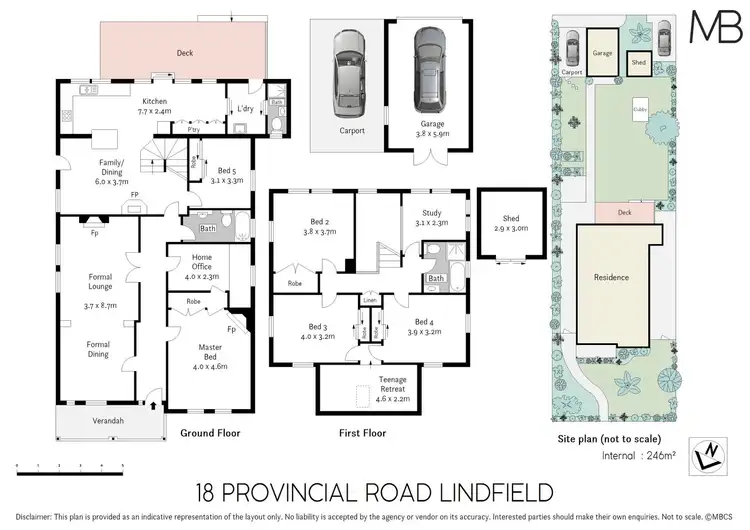 Floorplan of Homely house listing, 18 Provincial Road, Lindfield NSW 2070