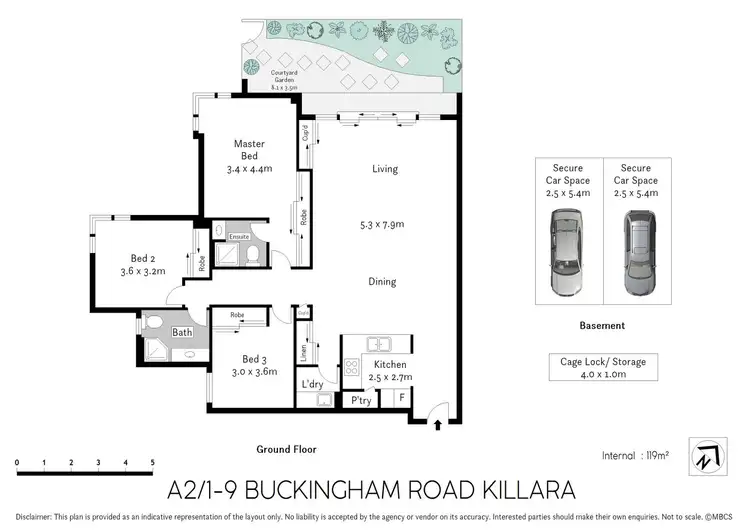 Floorplan of Homely apartment listing, A002/1-9 Buckingham Road, Killara NSW 2071