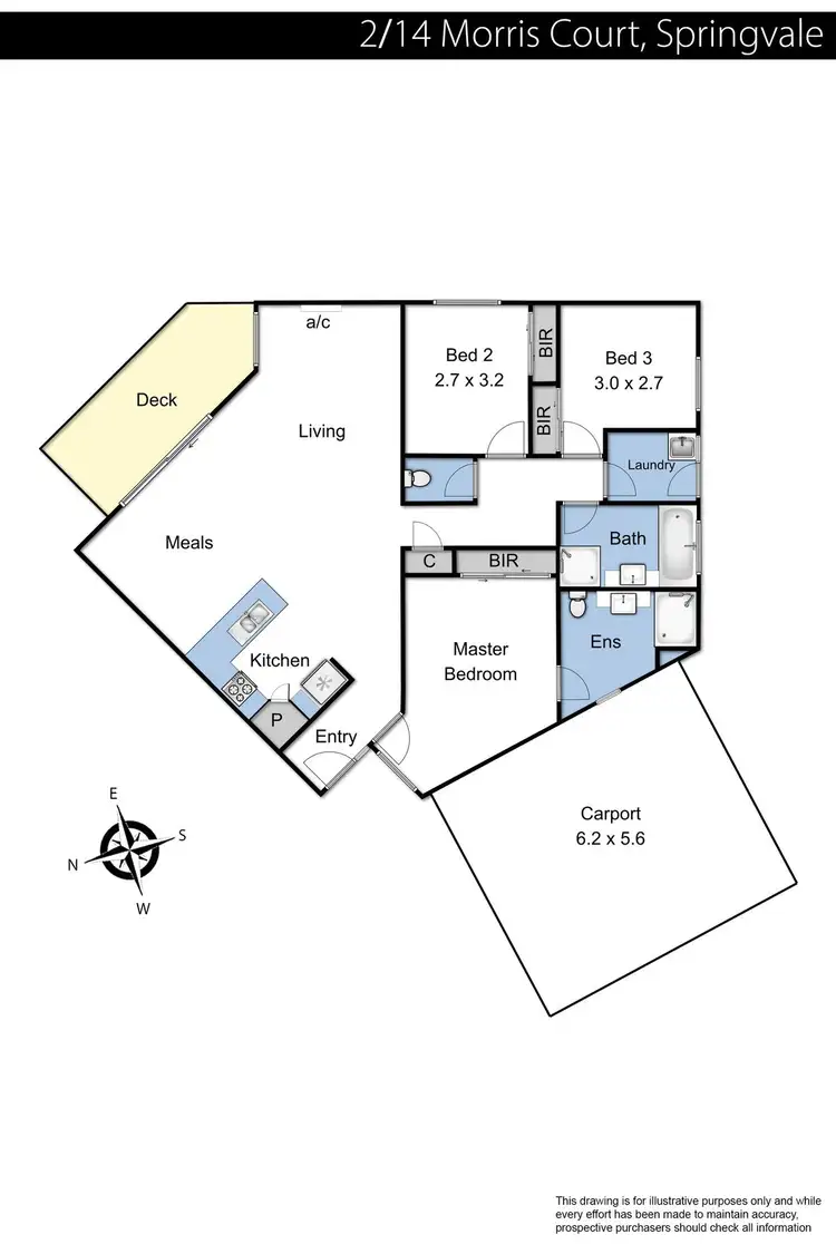 Floorplan of Homely house listing, 2/14 Morris Court, Springvale VIC 3171