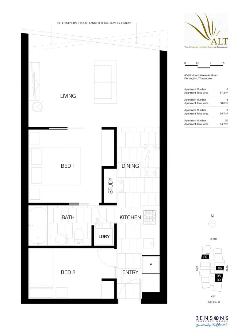 Floorplan of Homely apartment listing, 1608/18 Mt Alexander Road, Travancore VIC 3032