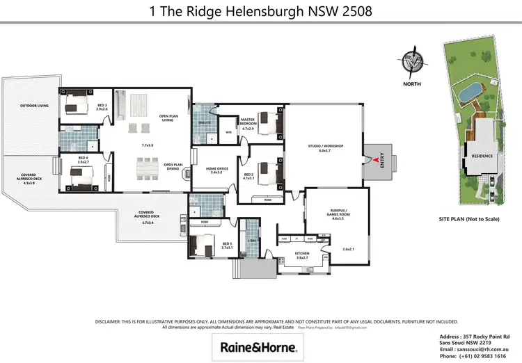 Floorplan of Homely house listing, 1 The Ridge, Helensburgh NSW 2508