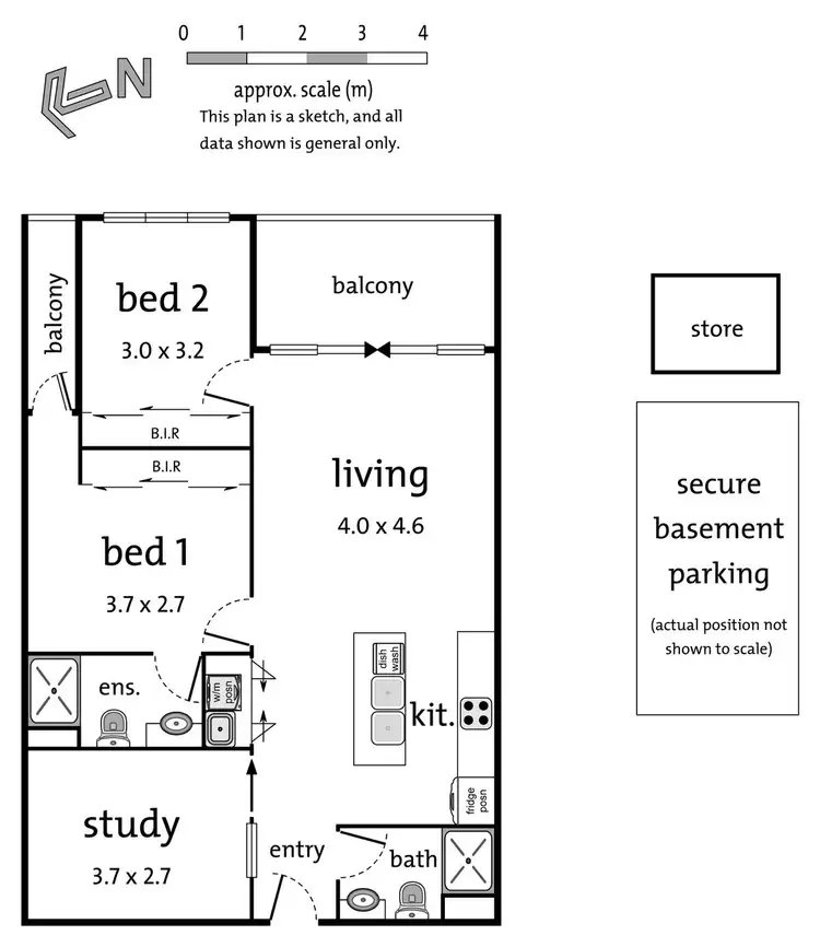 Floorplan of Homely unit listing, 911/101 Tram Road, Doncaster VIC 3108