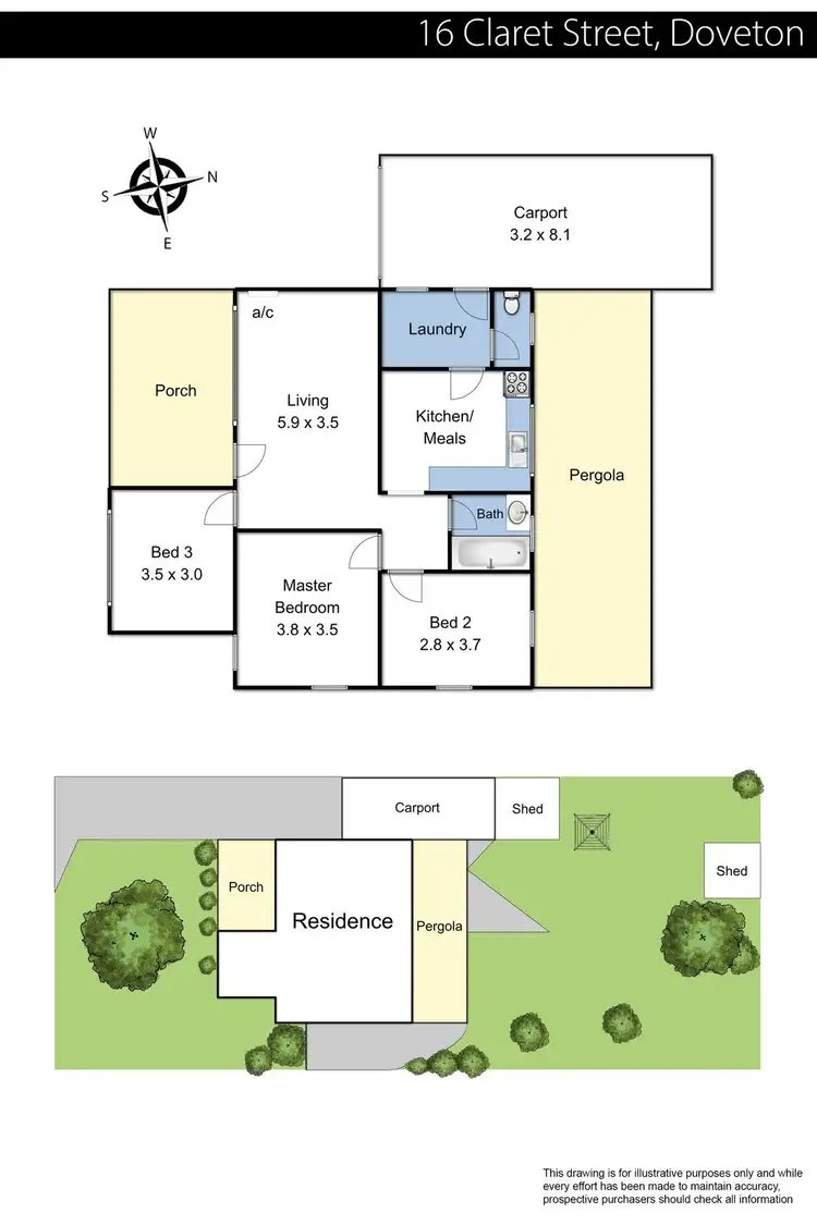 Floorplan of Homely house listing, 16 Claret Street, Doveton VIC 3177