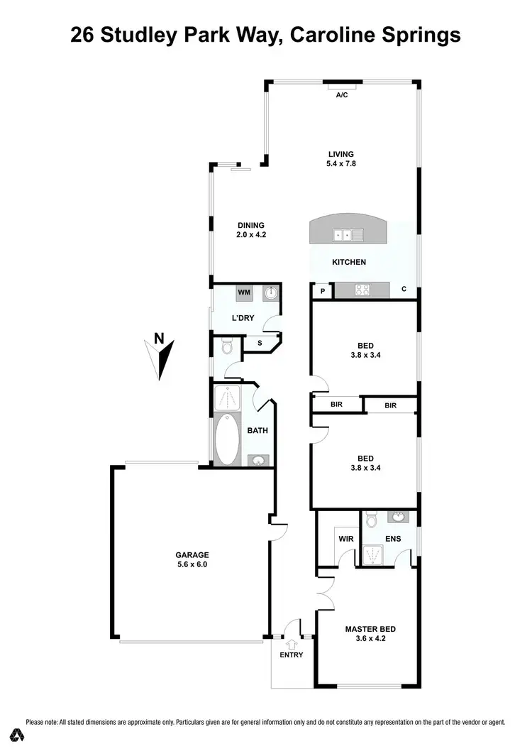 Floorplan of Homely house listing, 26 Studley Park Way, Caroline Springs VIC 3023