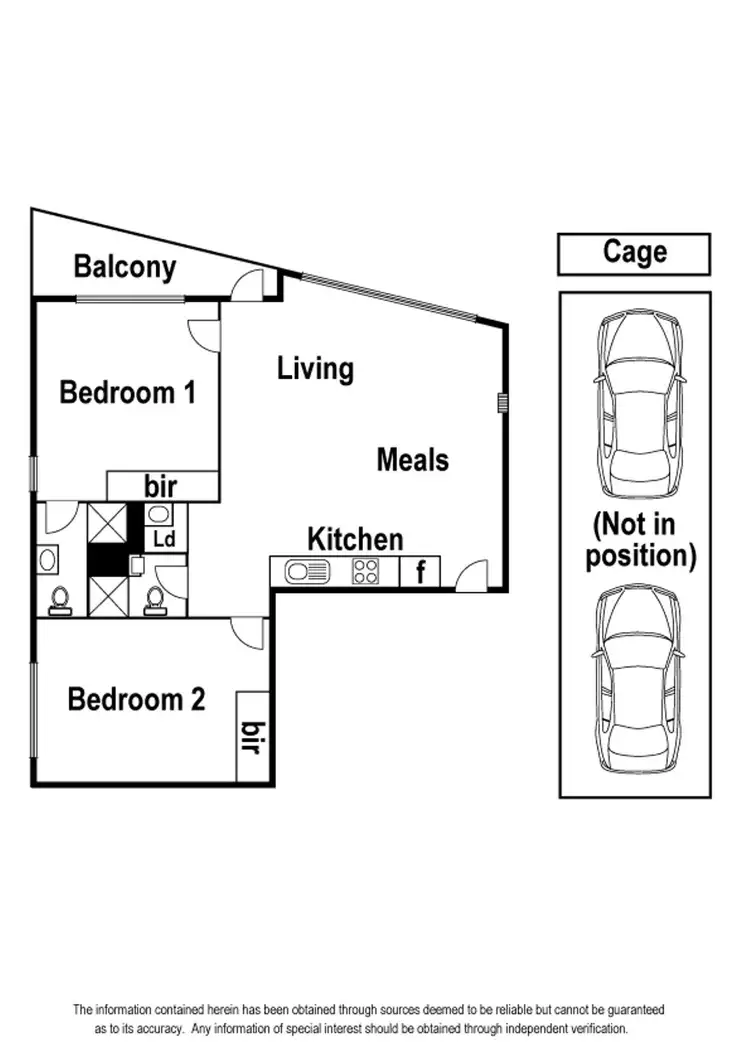 Floorplan of Homely apartment listing, 401/179 Boundary Road, North Melbourne VIC 3051