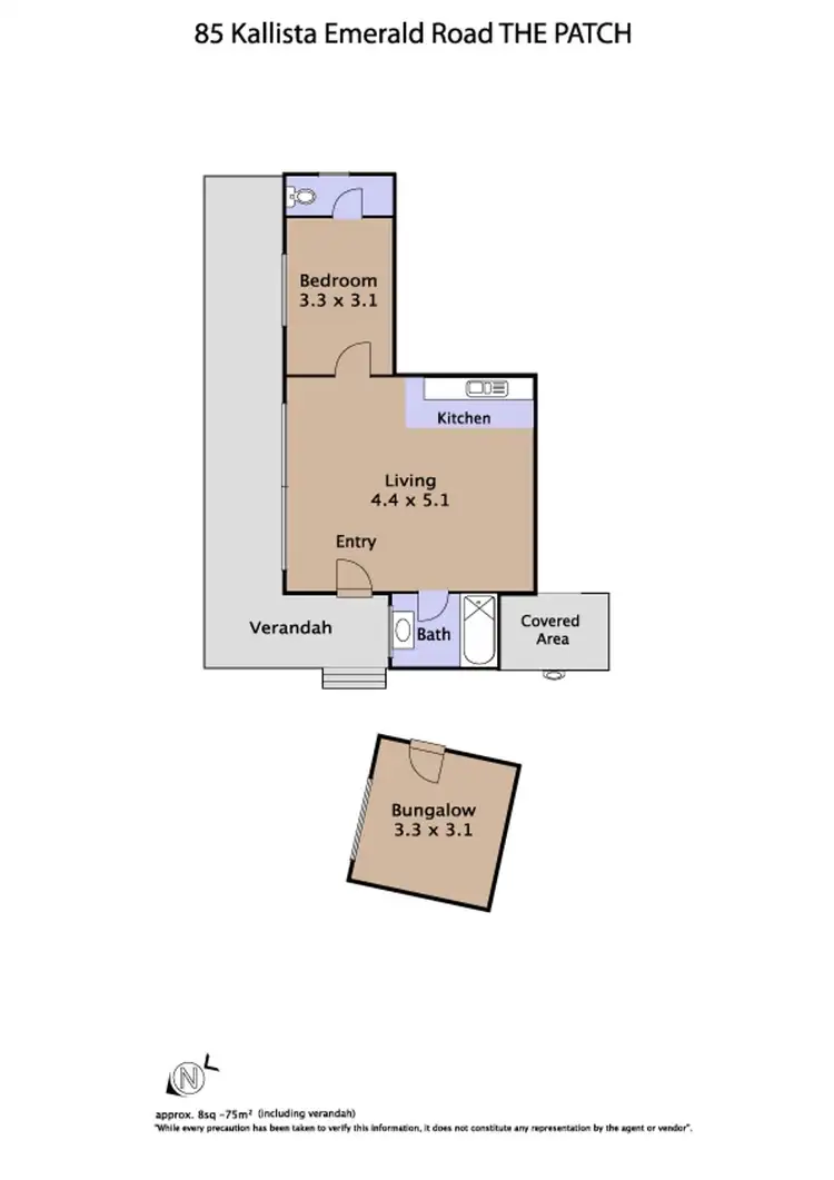 Floorplan of Homely house listing, 85 Kallista-Emerald Road, The Patch VIC 3792