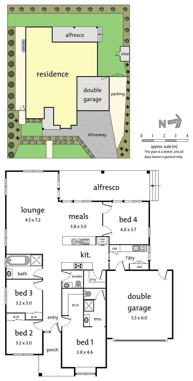 Floorplan of Homely house listing, 2A Green Street, Boronia VIC 3155
