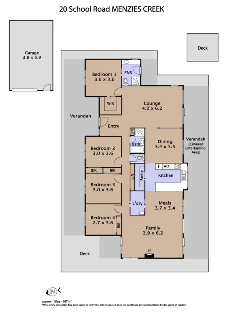 Floorplan of Homely house listing, 20 School Road, Menzies Creek VIC 3159