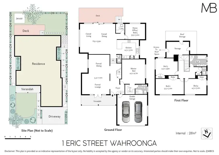 Floorplan of Homely house listing, 1 Eric Street, Wahroonga NSW 2076