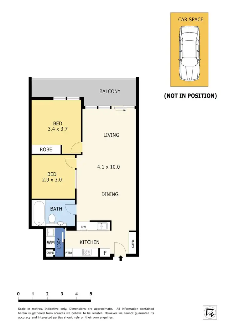 Floorplan of Homely apartment listing, 134/68 Mt Alexander Road, Travancore VIC 3032
