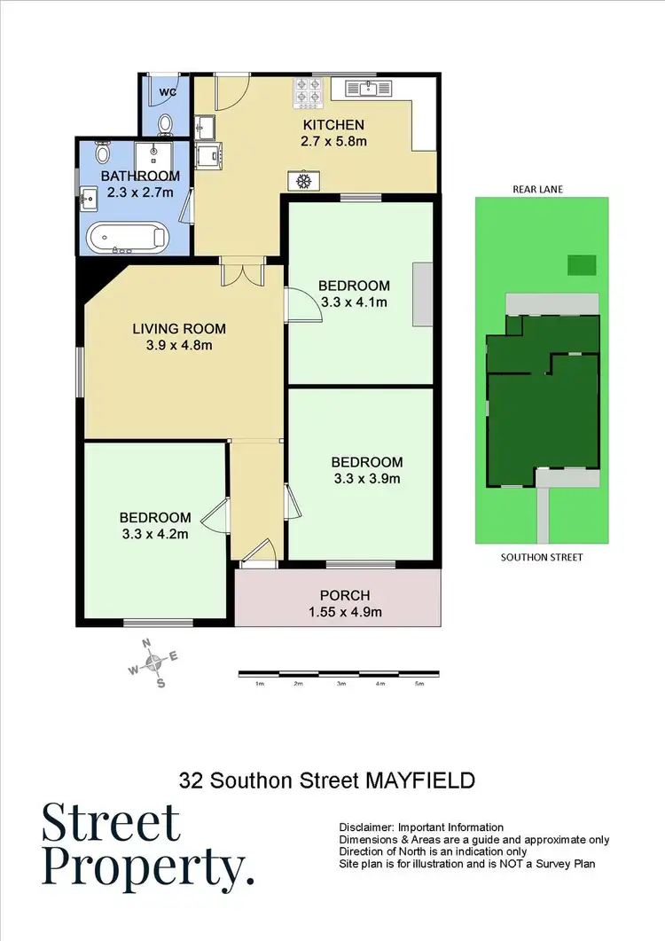 Floorplan of Homely house listing, 32 Southon Street, Mayfield NSW 2304