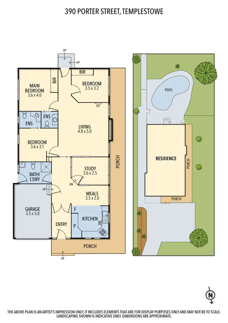 Floorplan of Homely house listing, 390 Porter Street, Templestowe VIC 3106