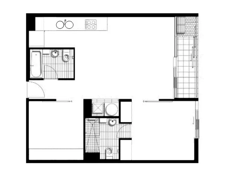 Floorplan of Homely apartment listing, 224/539 St Kilda Road, Melbourne VIC 3004