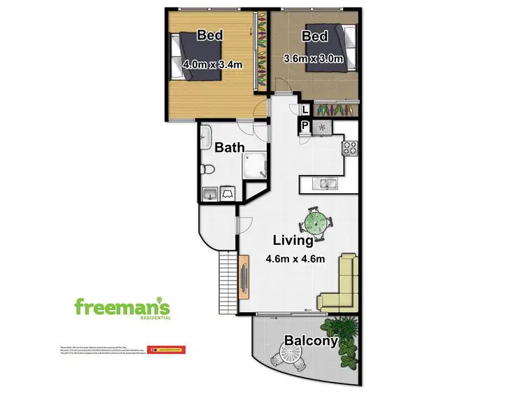 Floorplan of Homely unit listing, 5/1-19 Poinciana Street, Holloways Beach QLD 4878