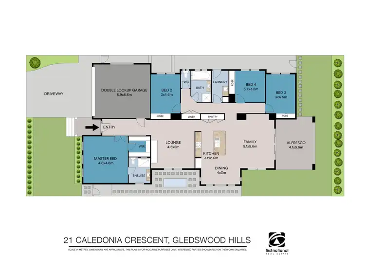 Floorplan of Homely house listing, 21 Caledonia Crescent, Gledswood Hills NSW 2557