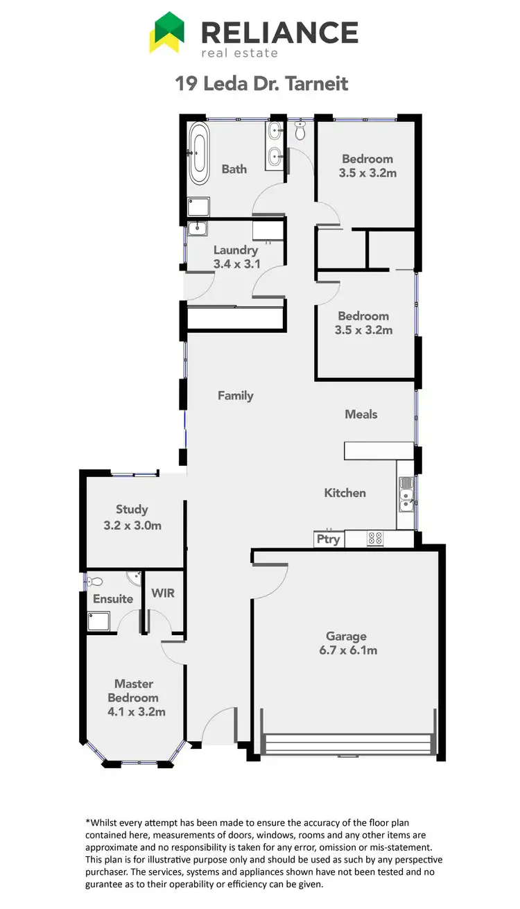 Floorplan of Homely house listing, 19 Leda Drive, Tarneit VIC 3029