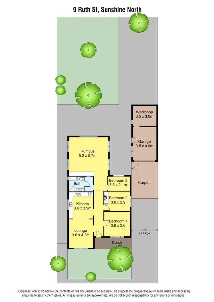 Floorplan of Homely house listing, 9 Ruth Street, Sunshine North VIC 3020