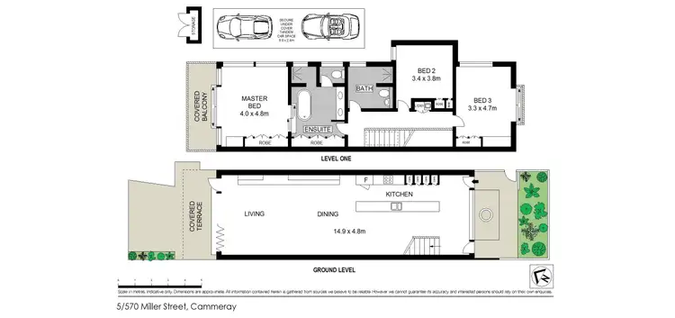 Floorplan of Homely apartment listing, 5/570 Miller Street, Cammeray NSW 2062