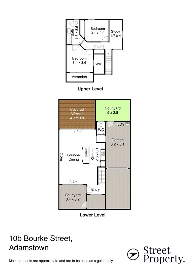 Floorplan of Homely townhouse listing, 10B Bourke Street, Adamstown NSW 2289