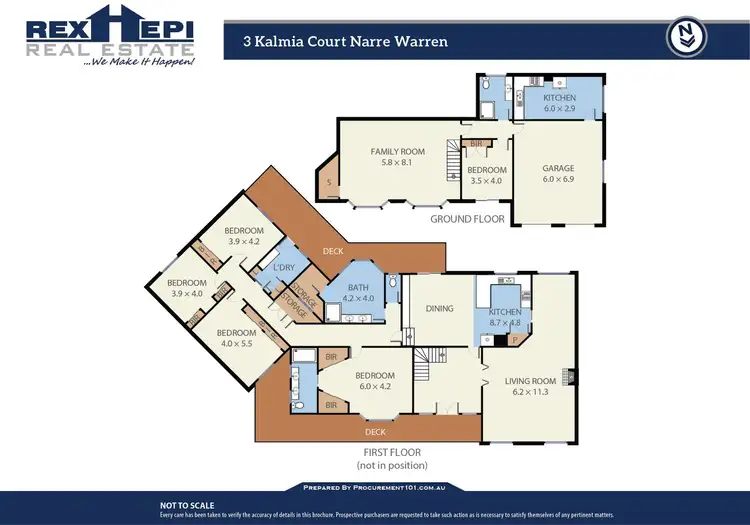 Floorplan of Homely house listing, 3 Kalmia Court, Narre Warren VIC 3805