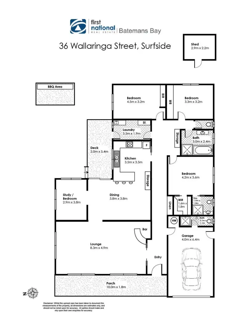 Floorplan of Homely house listing, 36 Wallaringa Street, Surfside NSW 2536