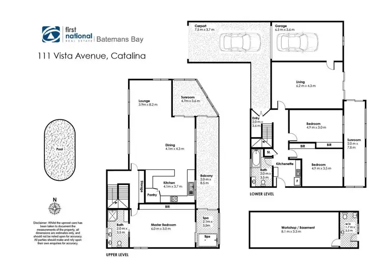 Floorplan of Homely house listing, 111 Vista Avenue, Catalina NSW 2536