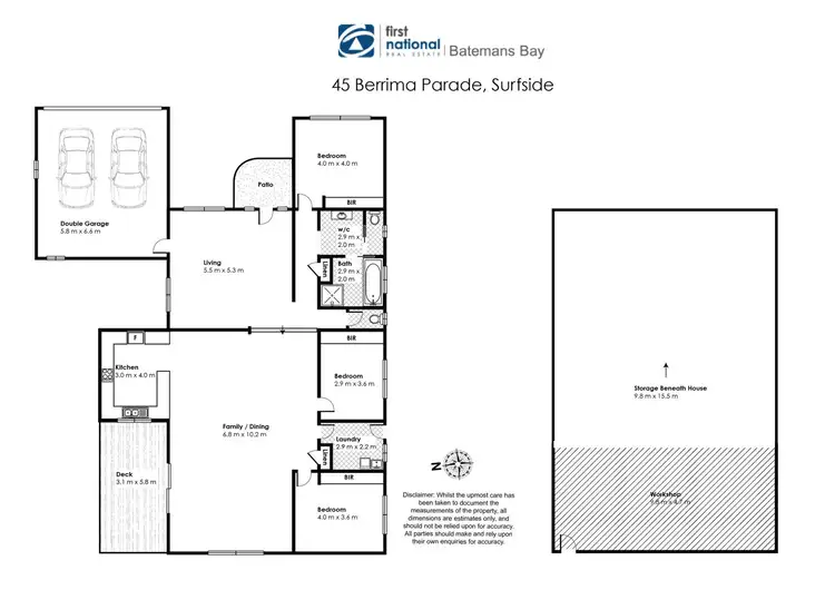 Floorplan of Homely house listing, 45 Berrima Parade, Surfside NSW 2536