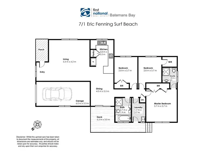 Floorplan of Homely unit listing, 7/1 Eric Fenning Drive, Surf Beach NSW 2536
