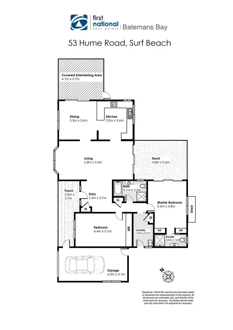 Floorplan of Homely house listing, 53 Hume Road, Denhams Beach NSW 2536