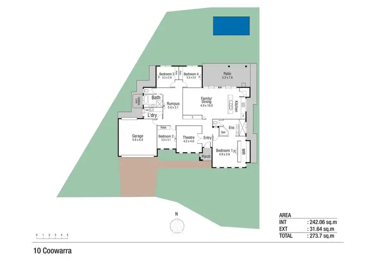 Floorplan of Homely house listing, 10 Coowarra Court, Mount Low QLD 4818
