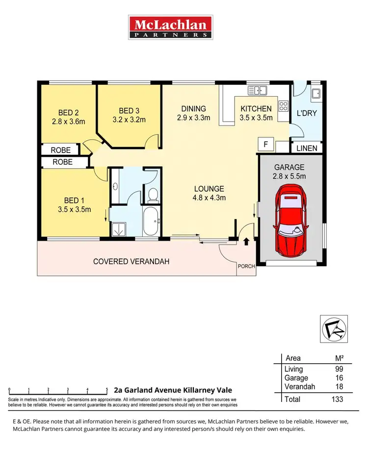Floorplan of Homely house listing, 2A Garland Avenue, Killarney Vale NSW 2261