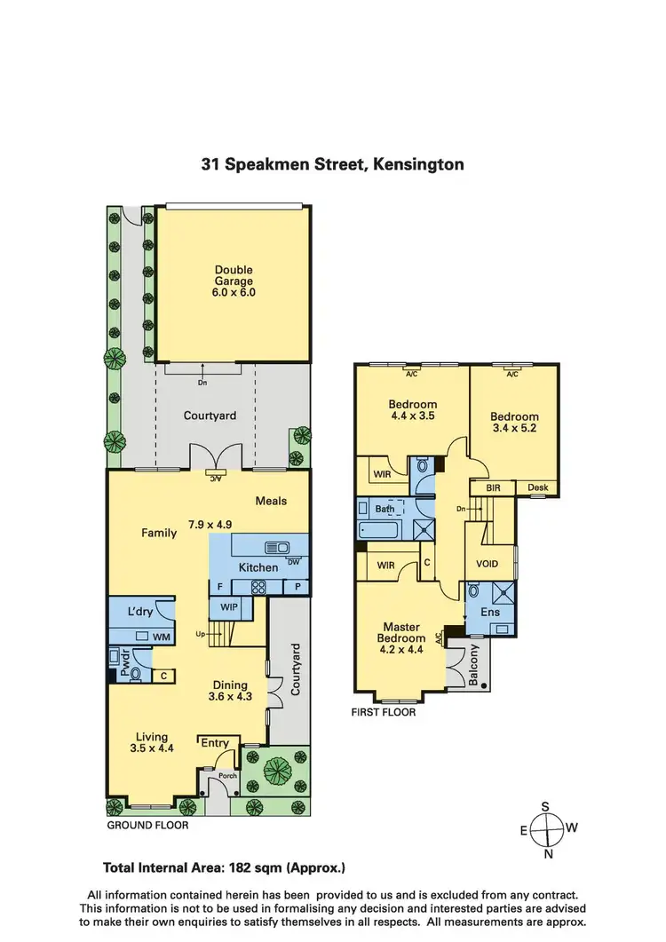 Floorplan of Homely townhouse listing, 31 Speakmen Street, Kensington VIC 3031