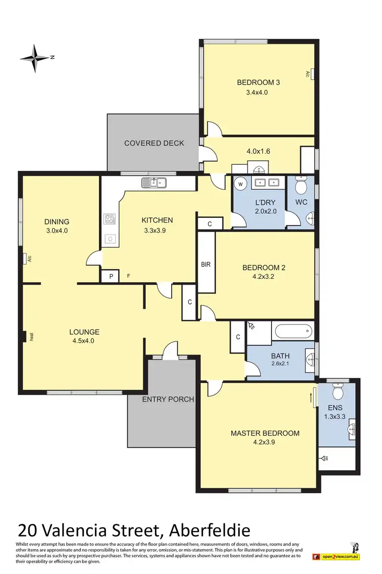 Floorplan of Homely house listing, 20 Valencia Street, Aberfeldie VIC 3040