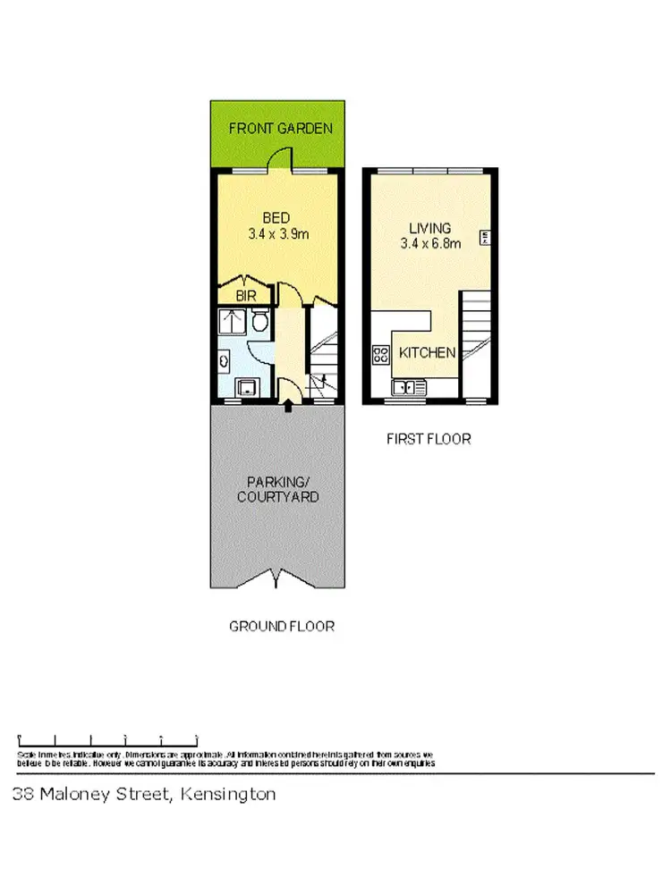 Floorplan of Homely townhouse listing, 38 Maloney Street, Kensington VIC 3031