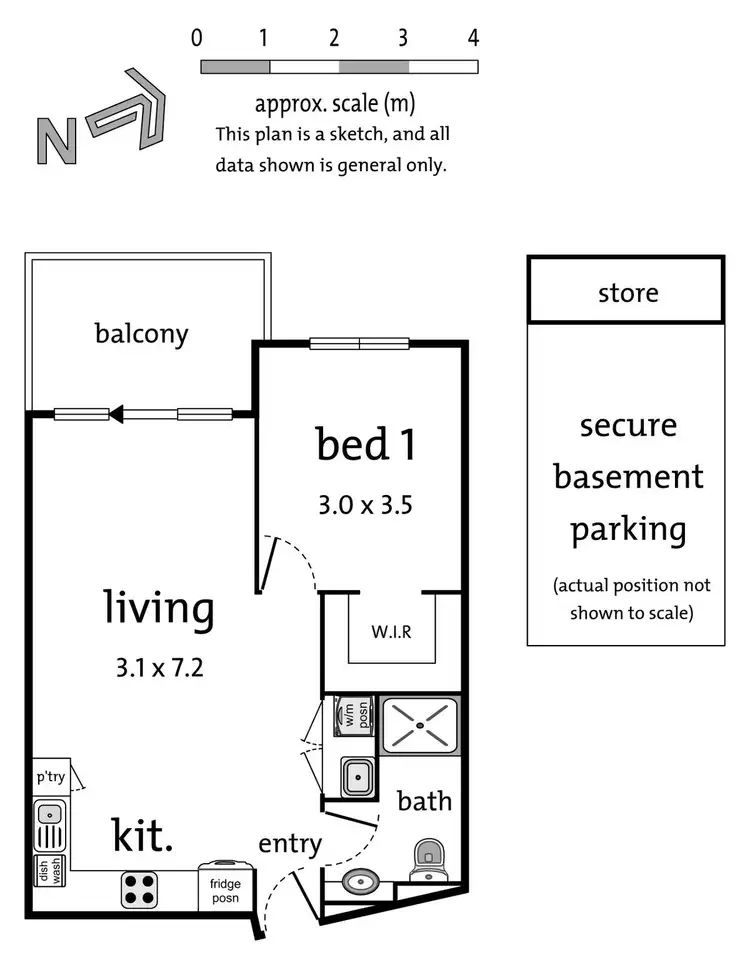 Floorplan of Homely apartment listing, 403/181-183 Manningham Road, Templestowe Lower VIC 3107