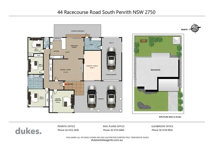 Floorplan of Homely house listing, 44 Racecourse Road, South Penrith NSW 2750