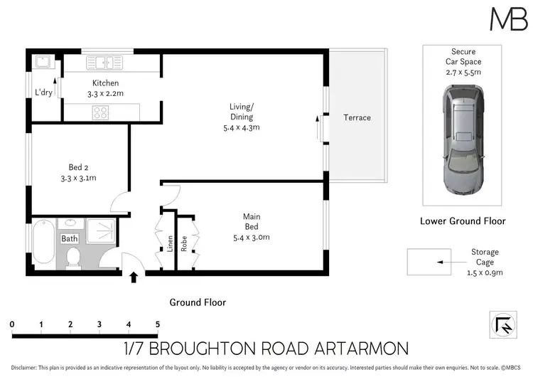 Floorplan of Homely unit listing, 1/7 Broughton Road, Artarmon NSW 2064