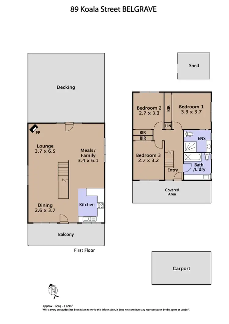 Floorplan of Homely house listing, 89 Kaola Street, Belgrave VIC 3160