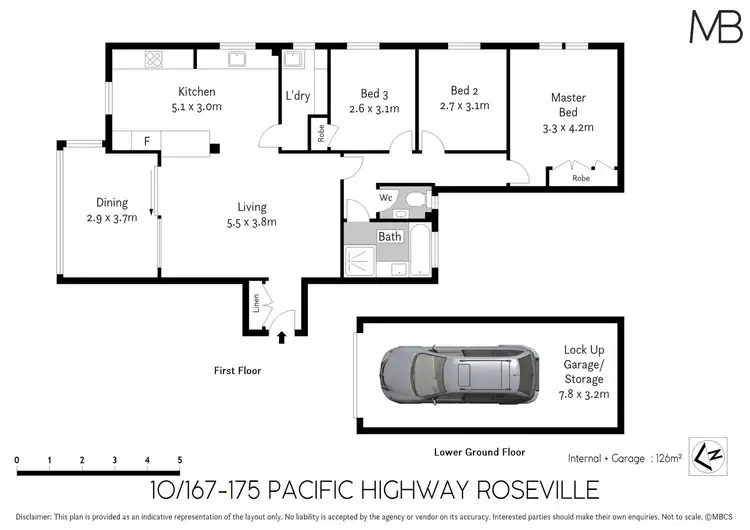 Floorplan of Homely unit listing, 10/167-175 Pacific Highway, Roseville NSW 2069