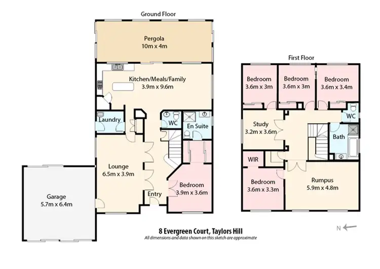 Floorplan of Homely house listing, 8 Evergreen Court, Taylors Hill VIC 3037