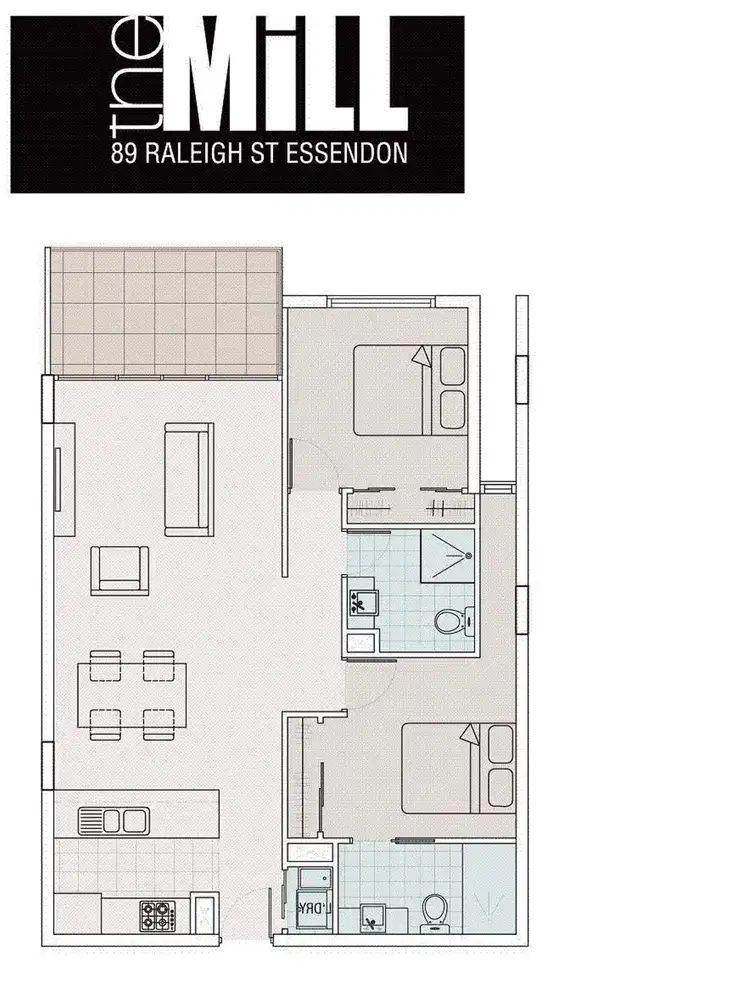 Floorplan of Homely apartment listing, 312/89 Raleigh Street, Essendon VIC 3040