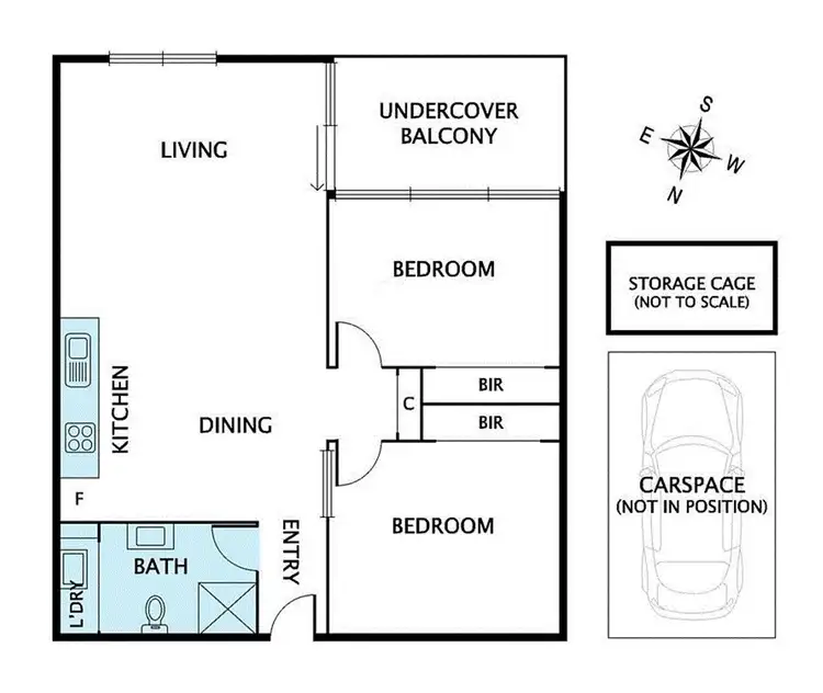 Floorplan of Homely apartment listing, 509/179 Boundary Road, North Melbourne VIC 3051